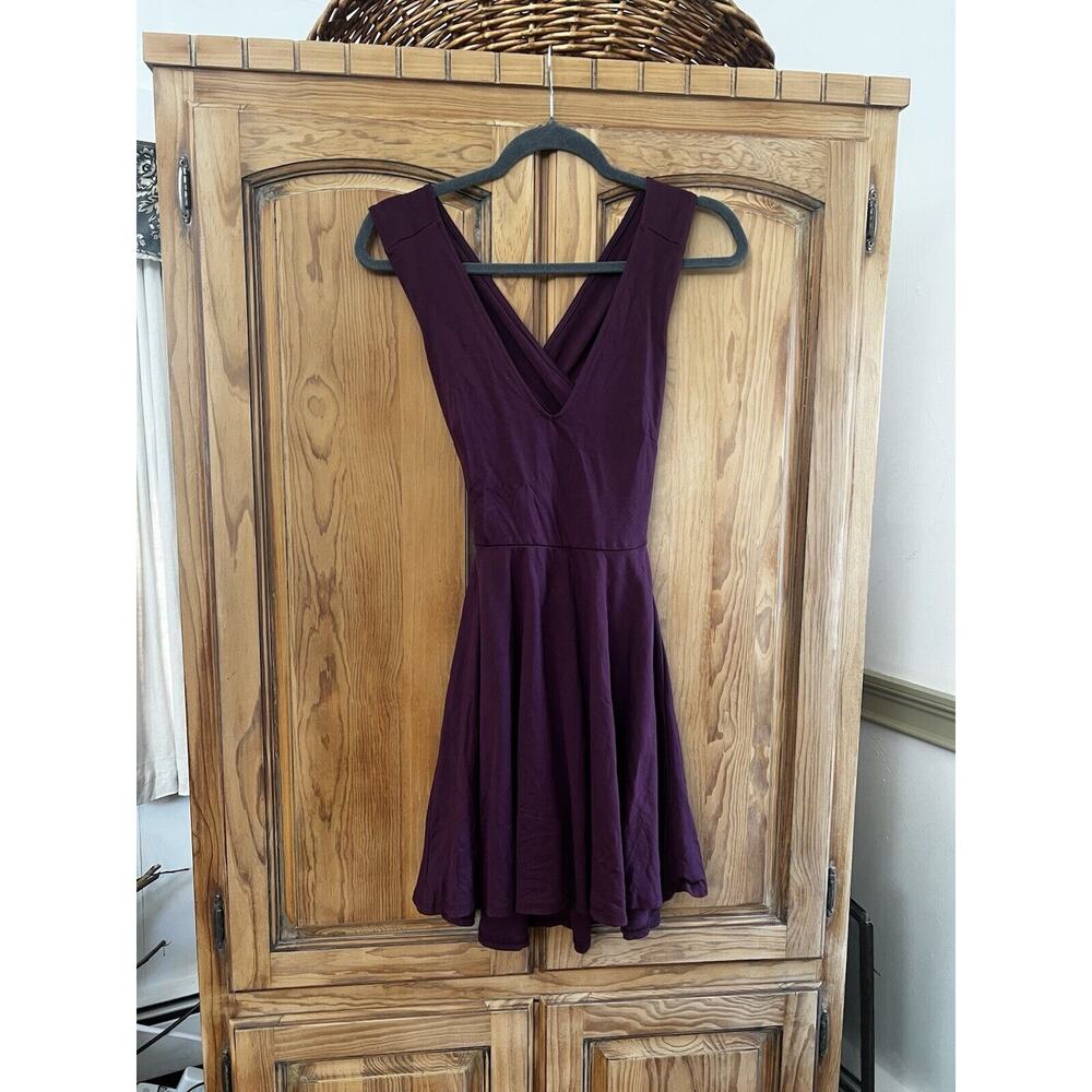 Lulu’s Purple Crossback Athletic Mini Dress Size S